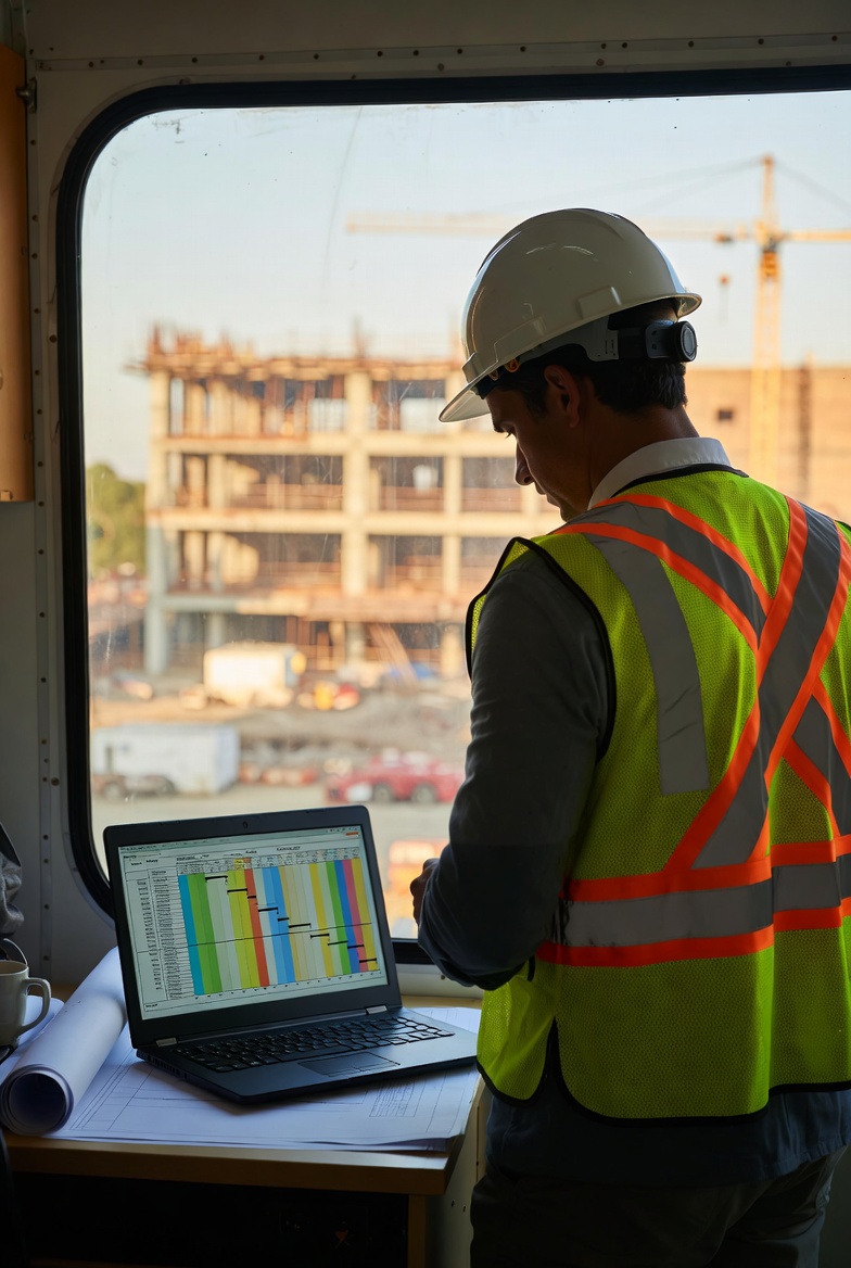 Setting up first construction project in scheduling software