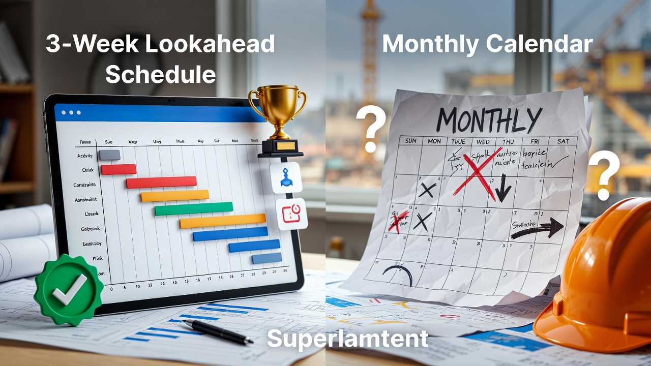 Why 3 Week Lookahead Schedules Outperform Monthly Plans